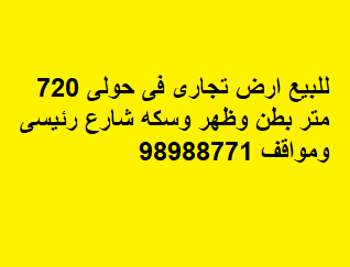 ارض موقع مميز للبيع فى ابوفطيره