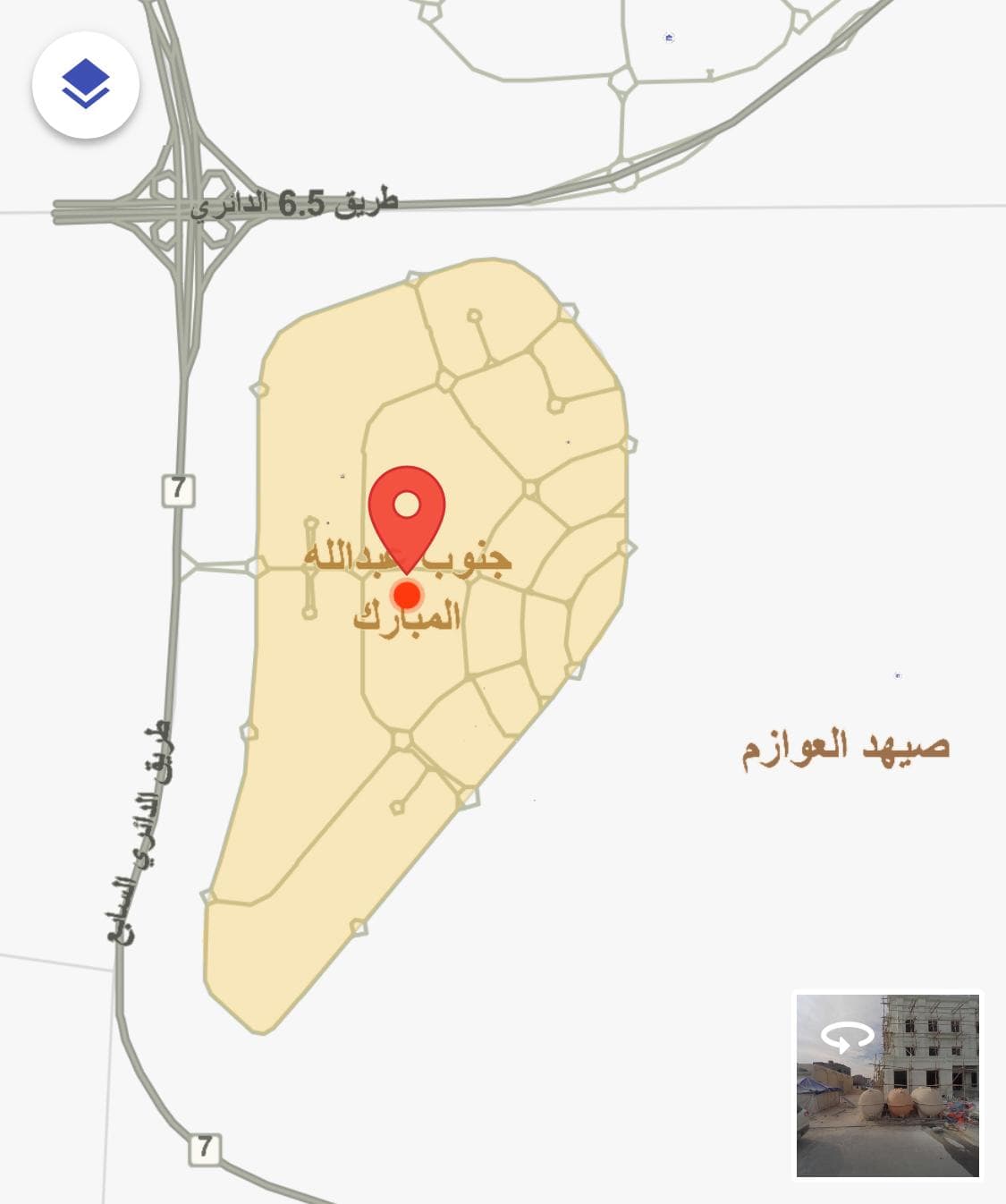 دور أول للإيجار فى جنوب عبدالله المبارك