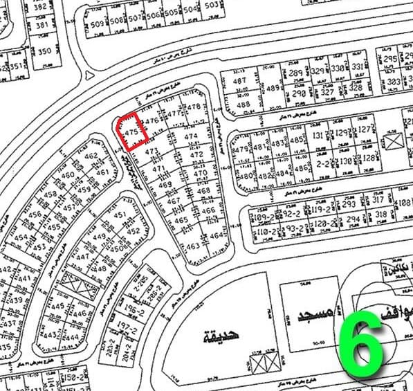 للبيع أرض زاوية فى الزهراء شارع رئيسي