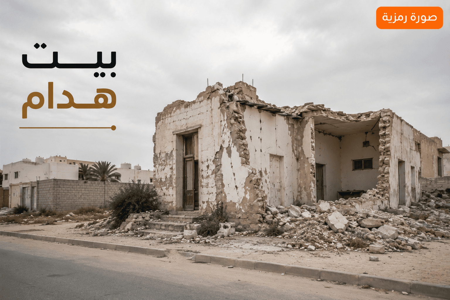للبيع بيت هدام فى القادسية قطعة 2