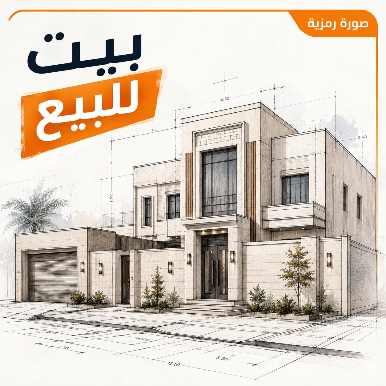للبيع بيت في الروضة قطعة 5